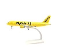 JIAOBING 20 Cm para Spirit Airlines A320 Modelo De Avión Diecast Metal Modelo Avión Adornos De Exhibición Estática