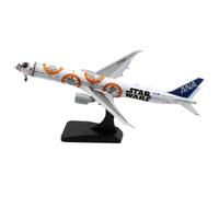 JIAOBING Avión Aleación 1:400 para Ana StarAlliance Boeing B777-300ER Modelo De Avión Fundido A Presión con Solapas hacia Abajo