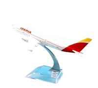 JIAOBING Avión De Juguete para Niños Modelo Fundición Presión para La Aerolínea Española Iberia A330 Modelo Avión De Metal con Soporte 16CM