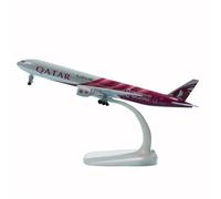 JIAOBING Modelo De Avión Metal Fundido Presión para Malaysia Airlines Model Avión Aleación MD-11 Modelo De Pantalla Estática Avión 18-20 CM(Qatar B777)
