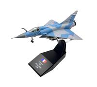 JIAOBING Modelo De Avión Militar Combate Francés Mirage 2000, Escala 1/100 De Metal Fundido A Presión,Modelo Coleccionable En Miniatura(Blue Mirage-2000)