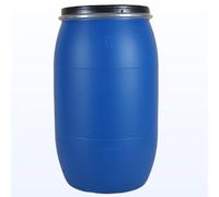 JIAOCKJIAO Bidón de Plástico Azul con Tapa, Barril de Boca Ancha Anillo de Cierre, bidon de Almacenamiento de Agua for envío y contenedor de Almacenamiento Industrial, Barril para Piensos(200L)