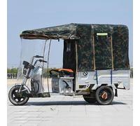 JIAOCKJIAO Funda Impermeable para Triciclo, Toldo de Lona para Triciclo de 3 Ruedas, Cubierta para Triciclo de Carga con Tira Reflectante, para Exterior(Green A,59x39in/150x100cm)