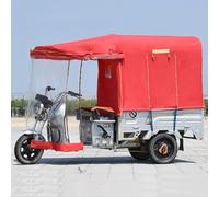 JIAOCKJIAO Funda Impermeable para Triciclo, Toldo de Lona para Triciclo de 3 Ruedas, Cubierta para Triciclo de Carga con Tira Reflectante, para Exterior(Rosso,47x35in/120x90cm)