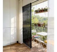 JIAOCKJIAO Pantalla Partición Post de Aluminio, Separador de Ambientes Partición de Pared de Piso a Techo, Cerca separadora de Habitaciones de Listones Independientes(6 Root,220cm/86.6in/7.21ft)