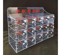 JIAOCKJIAO Taquillas Transparentes para Teléfonos Móviles, Armario de Almacenamiento de Teléfonos Móviles de Acrílico con Cerraduras y Llaves, para Montaje en Pared(20Grids)