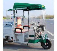 JIAOCKJIAO Toldo de Triciclo con Tiras Reflectantes, Toldo de Lona Reflectante para Triciclo, Funda Impermeable para Triciclo Apta para Todas Las Estaciones(Green,70-75cm/28-30in)