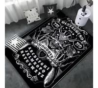 JIAOJING Alfombra De Área De Calavera De Cabra Demoníaco Decoración De Alfombra Roja Sangre Satanic Mat-Satanic Home Decor 160X280Cm
