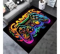 JIAOJING Alfombra De Diseño De Controlador De Juegos para Sala De Estar Decoración Moderna del Hogar Sofá Alfombra De Mesa De Té Alfombra De Cama para Dormitorio 120X160Cm