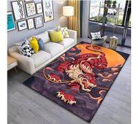 JIAOJING Alfombra De Patrón De Tatuaje De Tigre De Arte Japonés Sala De Estar Dormitorio Mesita De Noche Alfombra De Piso De Baño Alfombras De Área Decoración De Alfombra 160X280Cm