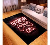 JIAOJING Alfombra De Piso De Controlador De Videojuegos Alfombra Lavable para Dormitorio Sala De Estar Baño Alfombra Antideslizante Decoración del Hogar 80X150Cm