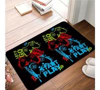 JIAOJING Alfombra De Piso De Controlador De Videojuegos Lavable para Dormitorio Sala De Estar Baño Alfombra Antideslizante Decoración del Hogar 60X90Cm