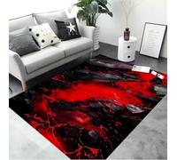 JIAOJING Alfombras De Lava Volcán Magma Alfombra para Decoración del Dormitorio Salón Alfombras De Gran Área Tapetes Antideslizantes En La Mesilla 140X200Cm