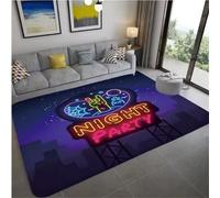 JIAOJING Alfombras Gamer para El Área del Hogar con Diseño De Controlador De Juegos, Alfombras Antideslizantes para Decoración Alfombra De Sala De Estar para Salas De Juegos 60X90Cm