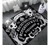 JIAOJING Alfombras Largas De Tablero Ouija De Estilo Nórdico Alfombras De Baño-Inodoro Alfombras De Dormitorio Junto A La Cama 160X230Cm