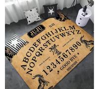 JIAOJING Alfombras Largas De Tablero Ouija Estilo Nórdico Felpudo De Casa Alfombras De Baño-Inodoro Alfombras De Dormitorio Junto A La Cama 120X160Cm