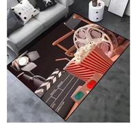 JIAOJING Área De Tablones De Película Alfombras Noche De Cine En Casa Cine Cine Arte Alfombras De Cine Alfombras Antideslizantes para Decoración del Hogar 160X230Cm