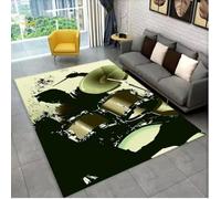 JIAOJING Batería Instrumentos De Música Alfombra Antideslizante Dormitorio Cocina Felpudo Balcón Pasillo Decoración De Área Alfombra 80X150Cm