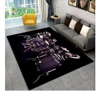 JIAOJING Batería Instrumentos De Música Alfombra Antideslizante Dormitorio Cocina Felpudo Balcón Pasillo Decoración De Área Alfombra 80X120Cm