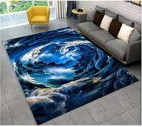 JIAOJING Carpet Natural Tornado Cloud Twister Rug For Living Room Bedroom Sofa Doormat Decoration Non-Slip Floor Mat 100X160Cm