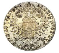 JIAOJING Moneda Conmemorativa Austria Habsburgo 1780 María Teresa Copia De Plata Chapada En Cuproníquel Moneda De Recuerdo