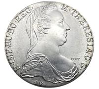 JIAOJING Moneda Conmemorativa Austria Habsburgo 1780 María Teresa Copia De Plata Chapada En Cuproníquel Moneda De Recuerdo