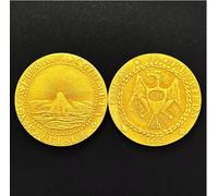 JIAOJING Moneda Conmemorativa de EE. UU. de 1787, Nueva York, edición Brasher, réplica geográfica, colección Golden Sunrise, Moneda de Recuerdo.