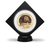 JIAOJING Moneda Conmemorativa del Museo del Louvre Moneda Conmemorativa Chapada En Oro El Louvre En París Desafío Moneda Regalo De Souvenir para Colección