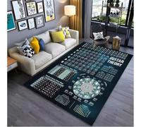 JIAOJING Música Básica Teoría De Acordes De Guitarra Diagrama Alfombra De Piano Salón Tapete para Dormitorio Sofá Felpudo Decoración Esterilla Antideslizante 160X230Cm