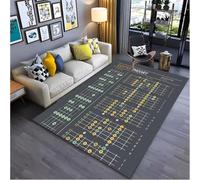 JIAOJING Música Básica Teoría De Acordes De Guitarra Tapete De Piano Tapete del Salón para Dormitorio Felpudo De Puerta Felpuda Antideslizante 120X160Cm