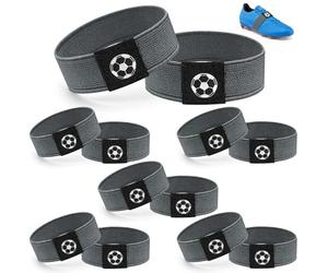 Jiaoshou Pan 12 Piezas Bandas Fijadoras de Cordones, Cordones de Fijación para Botas de Fútbol, Contra los Nudos Deshechos para Zapatos Deportivos y de Ocio (18 cm)