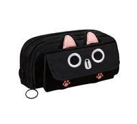 JIAOYUNLILI Estuche para lápices de gran capacidad, estuche con cremallera, estuche para lápices de gato 3D para niñas y niños, suministros de vuelta a la escuela, bolsa de papelería, organizador de