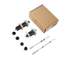 JIAPIKA Conjunto de cubo de rueda para bicicletas de montaña, carcasa de fibra de carbono, piezas de conversión de rodamientos sellados de 32 agujeros para montar en senderos