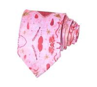 JIAPIKA Corbata de uniforme con diseño de amor rojo llama, para fanáticos del anime y creadores de tendencias, corbata única de llama