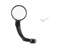JIAPIKA Daily Ride - Visor trasero para bicicletas, lente convexa compacta con diseño de montaje final y brazo articulado para ciclismo de carretera, visor trasero, lente convexa, control de montaje