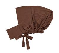 JIAPIKA Gorro de fibra de leche para musulmanes, turbante elástico, para mujer, para actividades al aire libre y uso diario, musulmanes, viajes, para mujer, Café chino, S-XXL