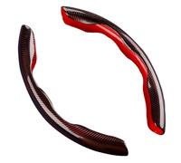 JiAQen Funda para Volante de Coche para VW T-Roc Crossover R-Line Cabriolet,Adecuado para Todas Las Estaciones Antideslizante Transpirable Accesorios,A-Red