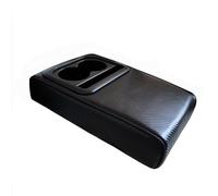 JiAQen para Audi A4 B6 Travel 2000-2005 Almohadilla De Elevación De La Caja del Apoyabrazos De La Consola Central del Automóvil,Accesorios Interiores,C/Black Carbon Fiber