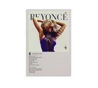 JIAQUN Beyoncé - Lienzo decorativo para pared con 4 pósteres, pintura al óleo para el hogar, álbum de música decorativa, pintura clásica decorativa para pared, estilo sin marco, 30 x 45 cm