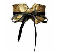 JIARY Cinturón Ancho Mujer, Cinturon Vintage Bordado Artesanal Chino,Cinturones De Mujer,Cinturón De Corsé Elegante para Hanfu,Vestidos,Banquetes,Fiestas De Disfraces,A Gold