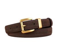 JIARY Marrón,100CM/39.4'',Cinturones De Piel para Mujer con Hebilla Dorada Elegante Y Moderno, Cinturones De Mujer Gamuza Marrón para Pantalones Vaqueros, Vestidos, Abrigos