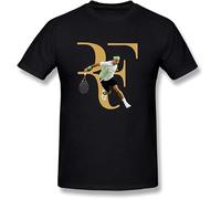 jiashunbi Men's Roger Federer Logo Summer T Shirt Short Sleeve