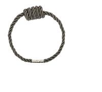 JIASHUNHE Abrazaderas Cortinas 1/2 Piezas, Clips de Hebilla for Cortina, Cuerda Tejida, alzapaños for Ventana, Decorativa Plateada, Accesorios for Soporte(Charcoal1,2PC)