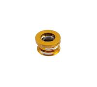 JIASHUNHE ArañAs para Bicicletas Auriculares for Bicicleta de 44mm, Auriculares for BMX 1 1/8, Caja dirección Plegable for, Juego Cabezales for Ciclismo, Columna aleación Aluminio(LP Gold)