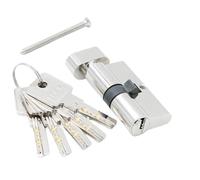 JIASHUNHE Bombin Cerradura Cilindro de Cerradura 55 60 65 70 75 80 85 90 mm Cilindro de Cerradura de Cobre Interior Dormitorio Sala de Estar Bloqueo de Llave de latón Cerraduras Antibumping(DC-90MM)