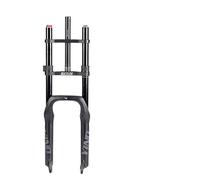 JIASHUNHE Horquilla MTB Horquilla De Suspensión Neumática For Bicicleta Montaña, 20 X 4,0, 26, con Recorrido 180 Mm, For Playa, Nieve, Neumáticos, Compatible Frenos Disco(20x4.0-Double)