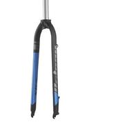 JIASHUNHE Horquilla MTB Horquilla rígida for Bicicleta de montaña, Ligera, Mate, con Freno Disco, Tubo Recto, 26/27,5/29 Pulgadas(29 Blue)