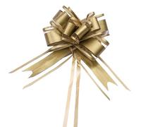 JIASHUNHE Lazos Regalo 10/20 Piezas de Lazos Hilo Nieve for Tirar la Cinta del Coche, Lazo for decoración Regalos cumpleaños, for Boda, Flor(09-Gold,10pcs)
