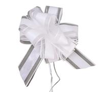 JIASHUNHE Lazos Regalo 5/10/20 Piezas de Lazos Hilo Nieve for Tirar la Cinta del Coche, Lazo for decoración cumpleaños, Boda, Flor(White,20PCS)