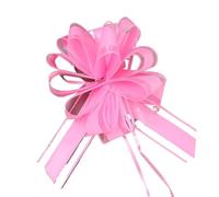 JIASHUNHE Lazos Regalo 5/10/20 Piezas de Lazos Hilo Nieve for Tirar la Cinta del Coche, Lazo for decoración cumpleaños, Boda, Flor(Pink,5PCS)